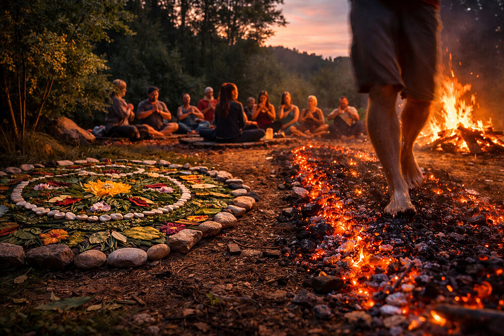 3-daagse Barefoot Circus: natuur, firewalk, muziek en spel, MA, VS 30