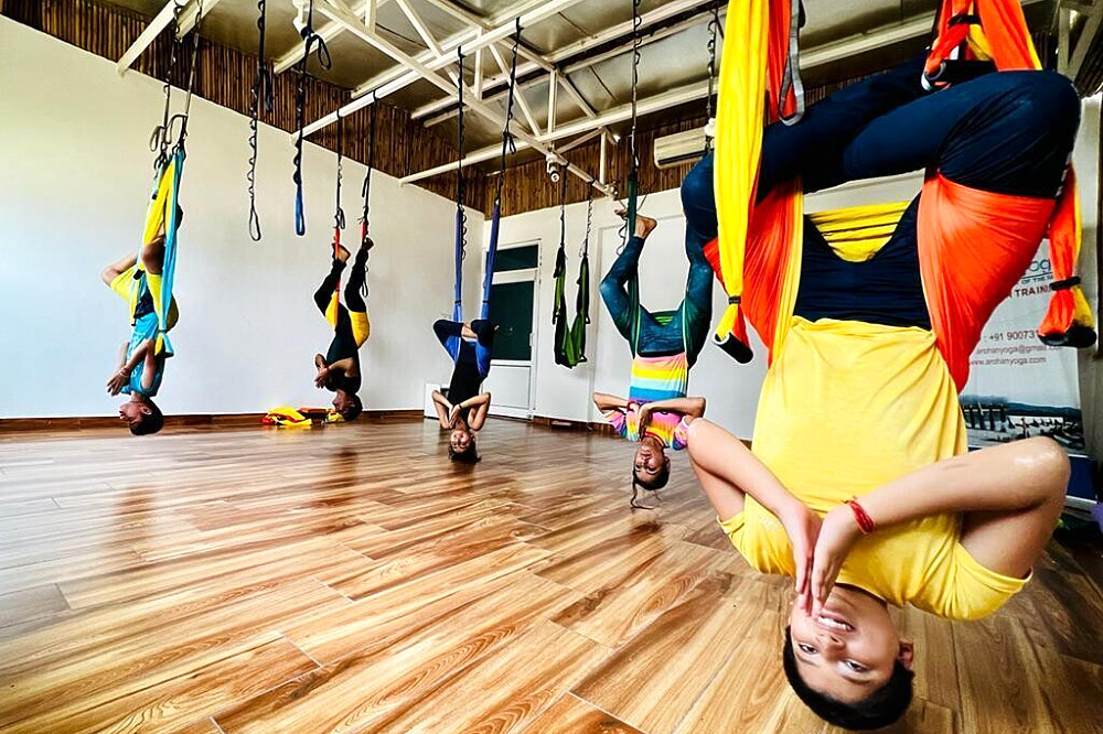 7 Day 50 Hour Aerial Yoga Teacher Training YACEP Course in India 3